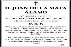 Juan de la Mata Álamo